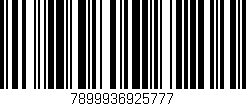 Código de barras (EAN, GTIN, SKU, ISBN): '7899936925777'