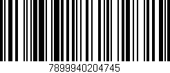 Código de barras (EAN, GTIN, SKU, ISBN): '7899940204745'