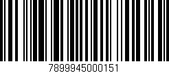 Código de barras (EAN, GTIN, SKU, ISBN): '7899945000151'