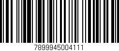 Código de barras (EAN, GTIN, SKU, ISBN): '7899945004111'
