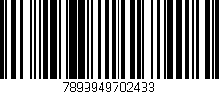 Código de barras (EAN, GTIN, SKU, ISBN): '7899949702433'