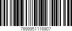Código de barras (EAN, GTIN, SKU, ISBN): '7899951116907'