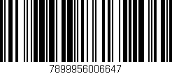 Código de barras (EAN, GTIN, SKU, ISBN): '7899956006647'