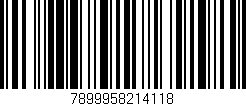 Código de barras (EAN, GTIN, SKU, ISBN): '7899958214118'