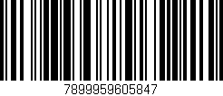 Código de barras (EAN, GTIN, SKU, ISBN): '7899959605847'