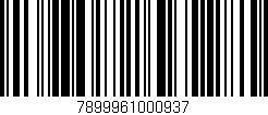 Código de barras (EAN, GTIN, SKU, ISBN): '7899961000937'