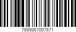 Código de barras (EAN, GTIN, SKU, ISBN): '7899967007671'