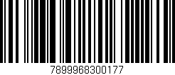 Código de barras (EAN, GTIN, SKU, ISBN): '7899968300177'