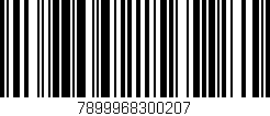 Código de barras (EAN, GTIN, SKU, ISBN): '7899968300207'