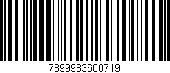 Código de barras (EAN, GTIN, SKU, ISBN): '7899983600719'