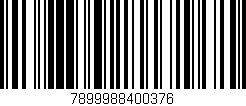 Código de barras (EAN, GTIN, SKU, ISBN): '7899988400376'