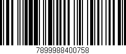 Código de barras (EAN, GTIN, SKU, ISBN): '7899988400758'