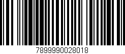 Código de barras (EAN, GTIN, SKU, ISBN): '7899990028018'