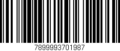 Código de barras (EAN, GTIN, SKU, ISBN): '7899993701987'