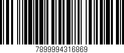Código de barras (EAN, GTIN, SKU, ISBN): '7899994316869'