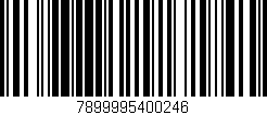 Código de barras (EAN, GTIN, SKU, ISBN): '7899995400246'