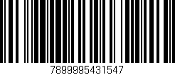 Código de barras (EAN, GTIN, SKU, ISBN): '7899995431547'