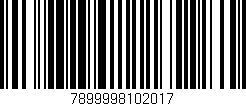 Código de barras (EAN, GTIN, SKU, ISBN): '7899998102017'