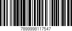 Código de barras (EAN, GTIN, SKU, ISBN): '7899998117547'