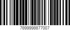 Código de barras (EAN, GTIN, SKU, ISBN): '7899998877007'