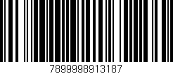 Código de barras (EAN, GTIN, SKU, ISBN): '7899998913187'