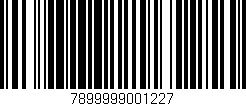 Código de barras (EAN, GTIN, SKU, ISBN): '7899999001227'