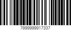Código de barras (EAN, GTIN, SKU, ISBN): '7899999917337'