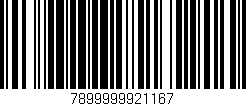 Código de barras (EAN, GTIN, SKU, ISBN): '7899999921167'
