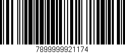 Código de barras (EAN, GTIN, SKU, ISBN): '7899999921174'