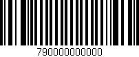 Código de barras (EAN, GTIN, SKU, ISBN): '790000000000'