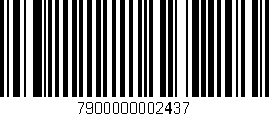 Código de barras (EAN, GTIN, SKU, ISBN): '7900000002437'