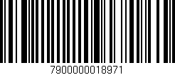 Código de barras (EAN, GTIN, SKU, ISBN): '7900000018971'