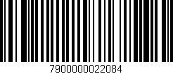 Código de barras (EAN, GTIN, SKU, ISBN): '7900000022084'