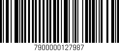 Código de barras (EAN, GTIN, SKU, ISBN): '7900000127987'
