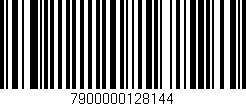 Código de barras (EAN, GTIN, SKU, ISBN): '7900000128144'