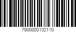 Código de barras (EAN, GTIN, SKU, ISBN): '7900000132110'