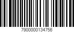 Código de barras (EAN, GTIN, SKU, ISBN): '7900000134756'