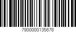 Código de barras (EAN, GTIN, SKU, ISBN): '7900000135678'