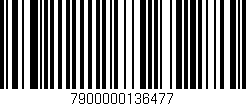Código de barras (EAN, GTIN, SKU, ISBN): '7900000136477'