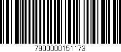 Código de barras (EAN, GTIN, SKU, ISBN): '7900000151173'