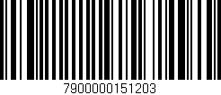 Código de barras (EAN, GTIN, SKU, ISBN): '7900000151203'