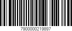 Código de barras (EAN, GTIN, SKU, ISBN): '7900000219897'