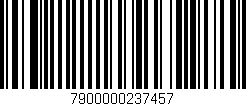 Código de barras (EAN, GTIN, SKU, ISBN): '7900000237457'
