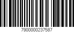 Código de barras (EAN, GTIN, SKU, ISBN): '7900000237587'