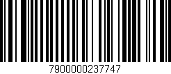 Código de barras (EAN, GTIN, SKU, ISBN): '7900000237747'