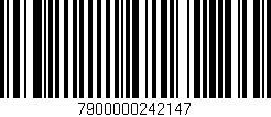 Código de barras (EAN, GTIN, SKU, ISBN): '7900000242147'