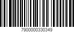 Código de barras (EAN, GTIN, SKU, ISBN): '7900000330349'