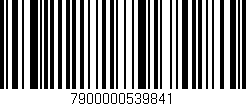 Código de barras (EAN, GTIN, SKU, ISBN): '7900000539841'