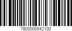 Código de barras (EAN, GTIN, SKU, ISBN): '7900000542100'