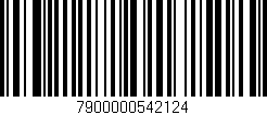 Código de barras (EAN, GTIN, SKU, ISBN): '7900000542124'